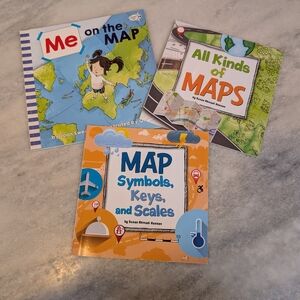 Set of Books about Maps and Locations for First Graders